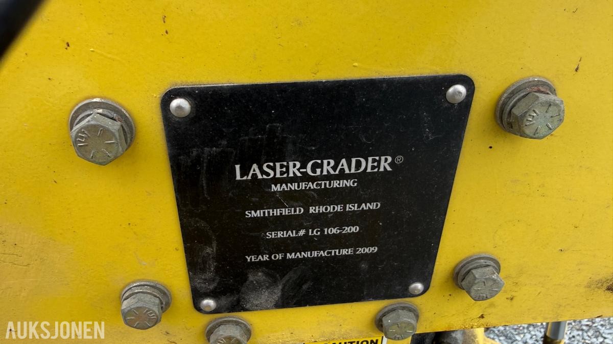 2009 Laser-Grader veihøvel/planeringsmaskin m/ laserstyring – 1 125 t