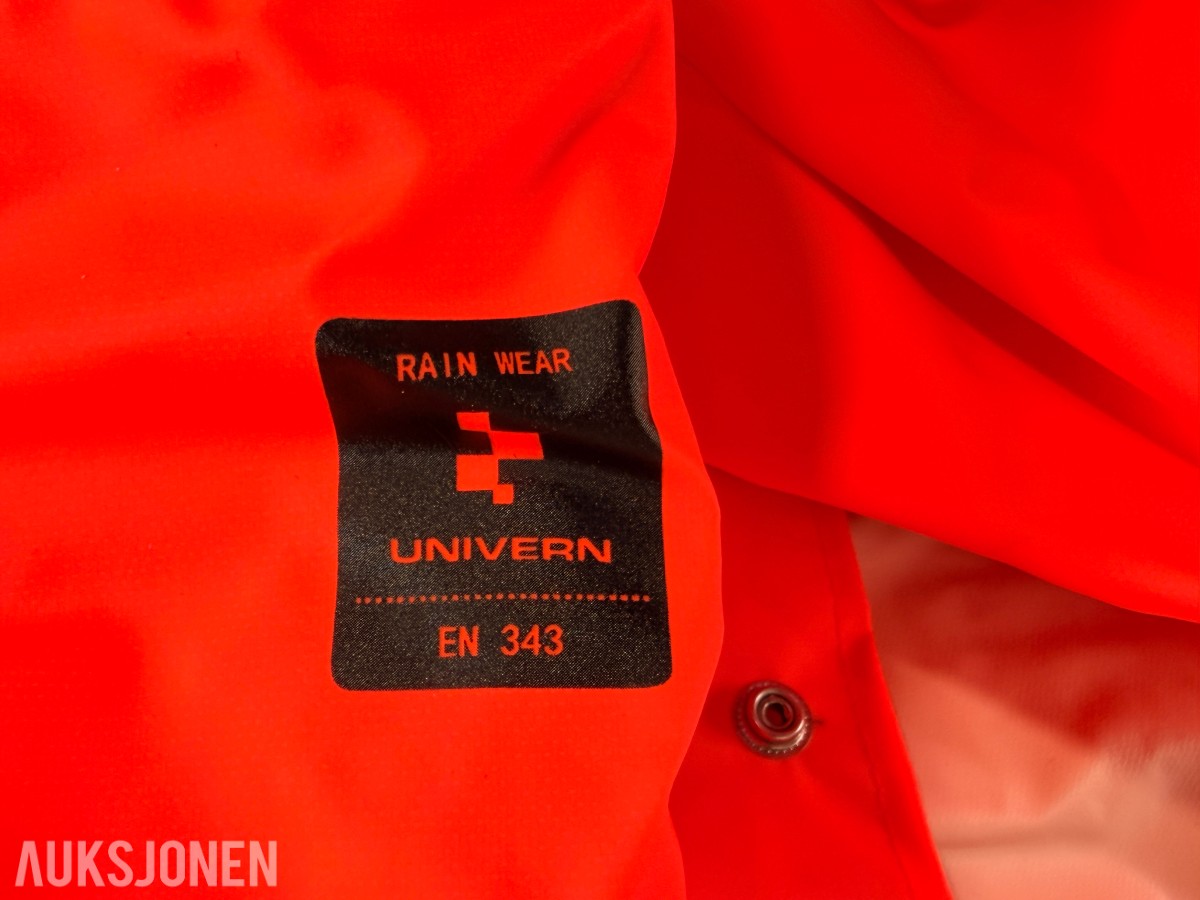 152 stk Univern Vega regnjakke i størrelse Medium Lightweight PVC 8981-05