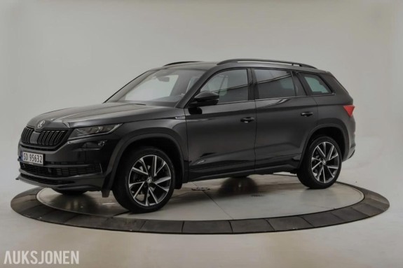 2020 Skoda Kodiaq Sportline Black Magic Pearl 2,0 TDI 150hk 4x4 7-seter vinterpakke 79267km eu ok 07.2028