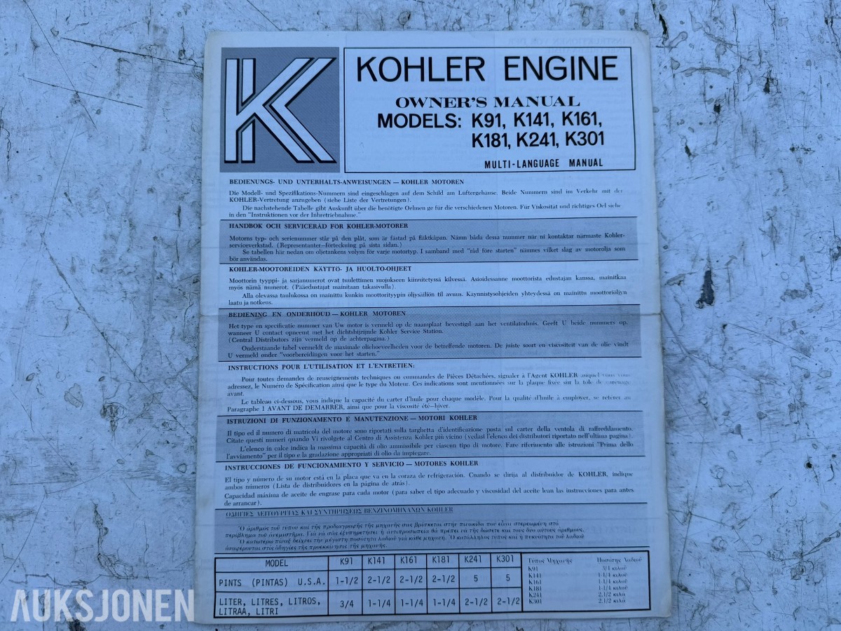 1964 Jacobsen Chief hagetraktor med Atlas Copco luftkompressor og tilhengere
