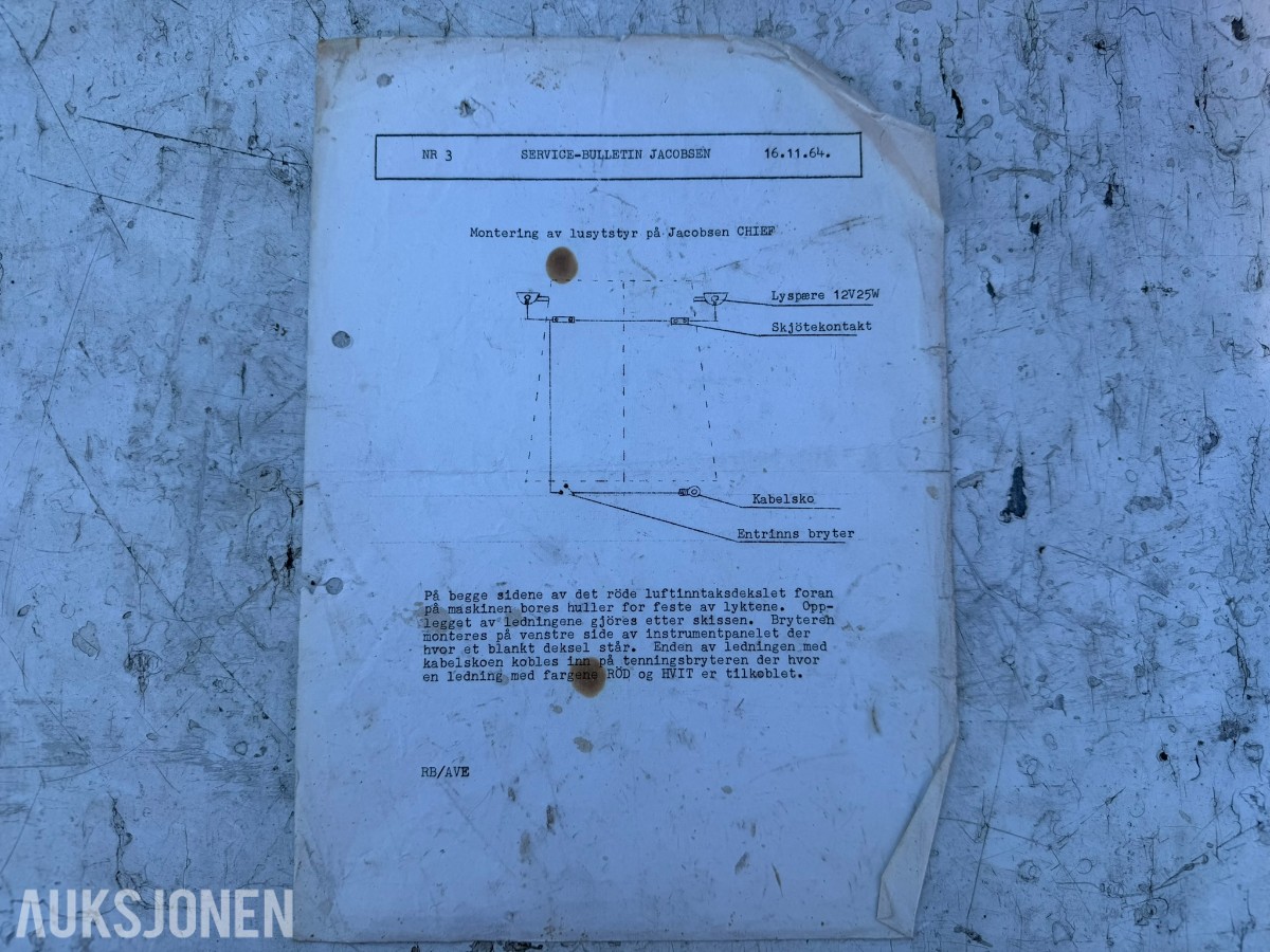 1964 Jacobsen Chief hagetraktor med Atlas Copco luftkompressor og tilhengere