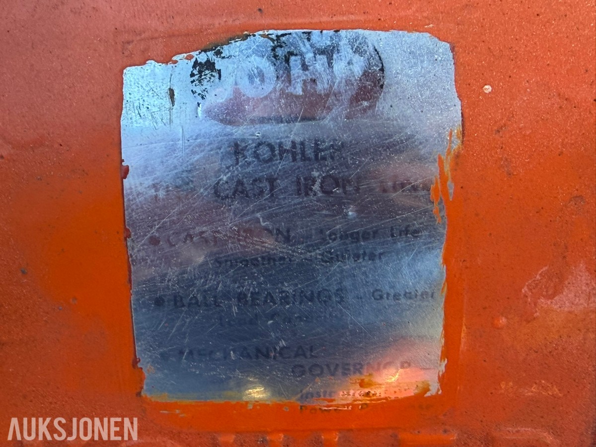 1964 Jacobsen Chief hagetraktor med Atlas Copco luftkompressor og tilhengere