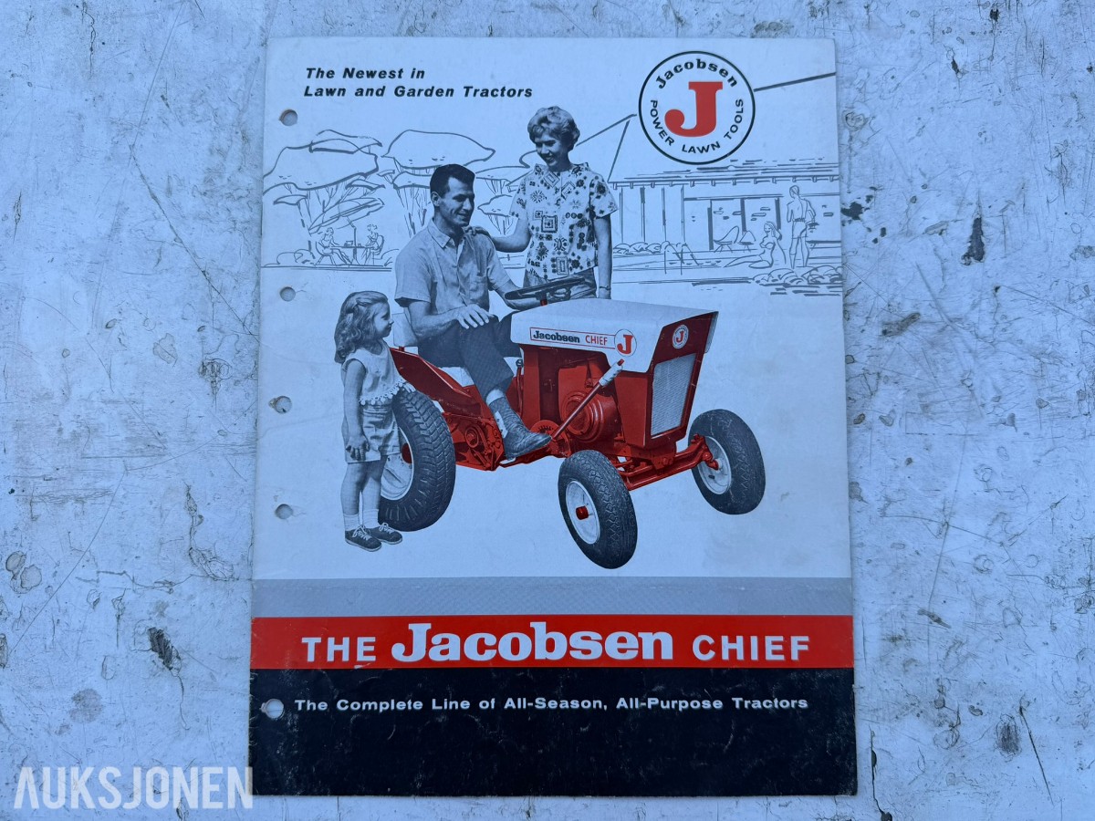 1964 Jacobsen Chief hagetraktor med Atlas Copco luftkompressor og tilhengere