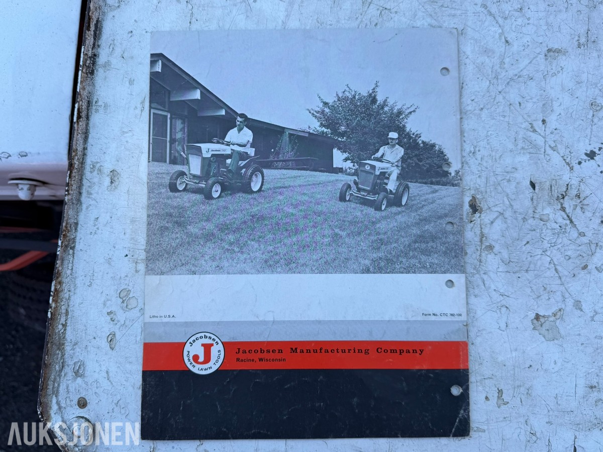 1964 Jacobsen Chief hagetraktor med Atlas Copco luftkompressor og tilhengere