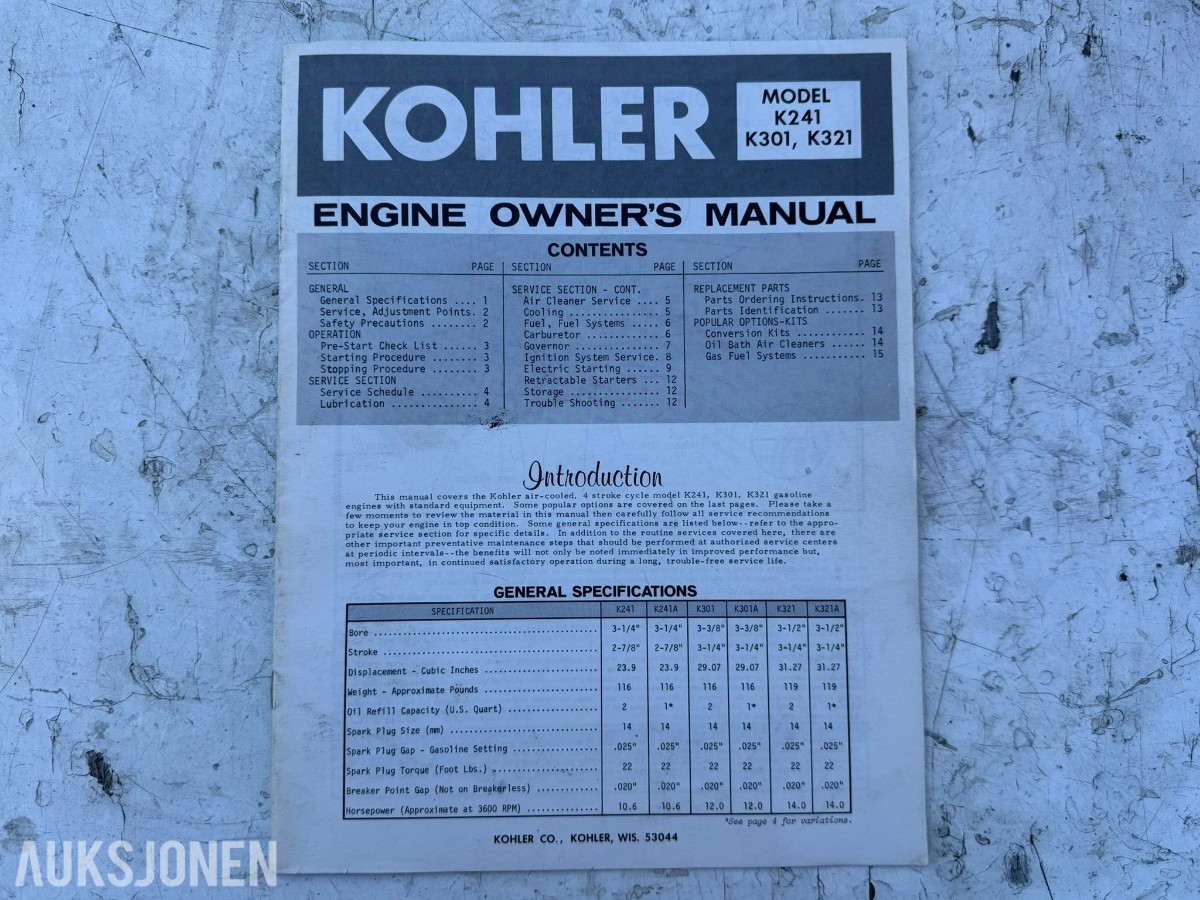 1964 Jacobsen Chief hagetraktor med Atlas Copco luftkompressor og tilhengere