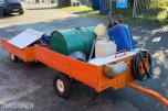 1964 Jacobsen Chief hagetraktor med Atlas Copco luftkompressor og tilhengere