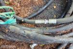 Hydraulisk slangetrommel for undervannsarbeid med BINI slepering og svivel