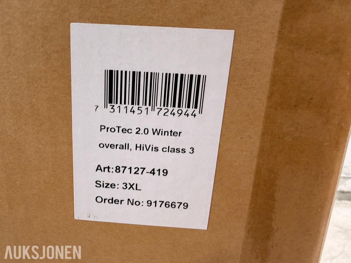 Ca 58 stk Univern ProTec 2.0 vinterkjeledresser i størrelse 3XL