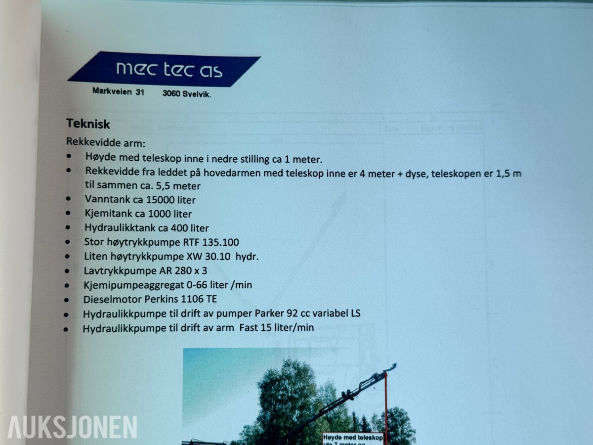 2011 Mercedes-Benz MecTec 3233LL ECONIC Tunnelvasker 
