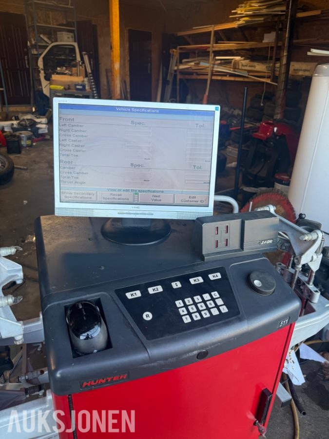 2015 Hunter S511 console - profesjonelt hjulstillingsutstyr / verkstedutstyr