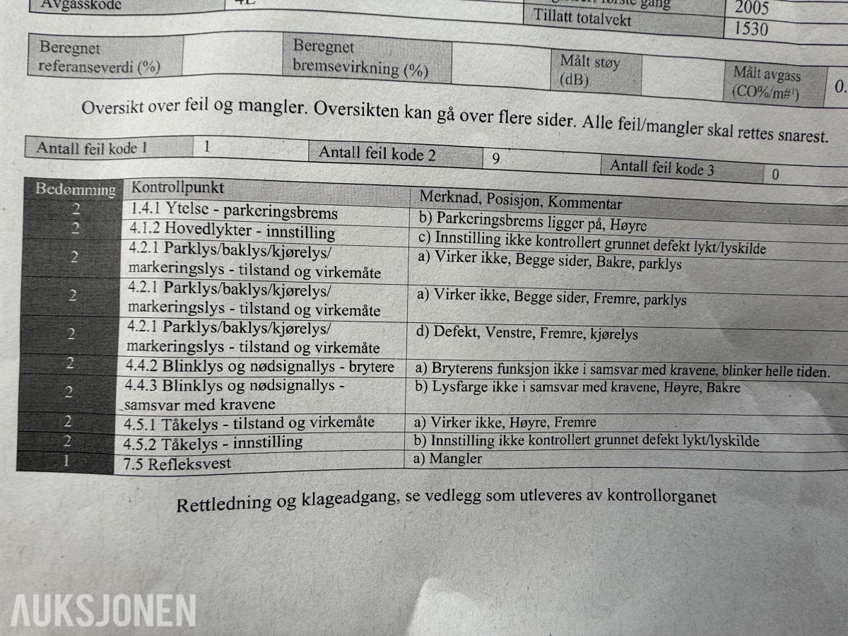 2005 Toyota YARIS VERSO 1.3-84 - 5 seter - servicehistorikk
