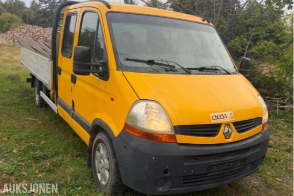 2010 RENAULT MASTER 35 2.5 DCI 120HK PICKUP HENGERFESTE