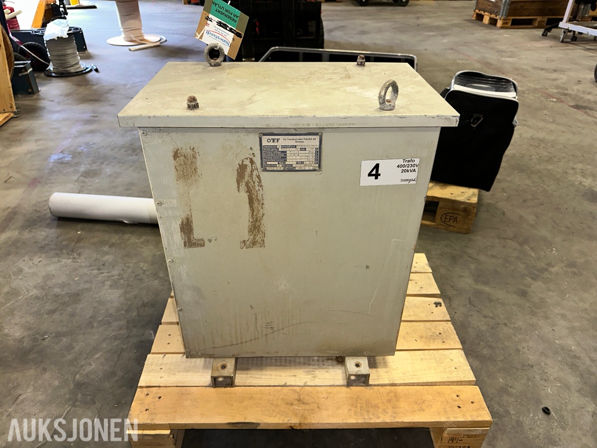 2002 OTF 20 kVA 3-fase transformator 400/230V