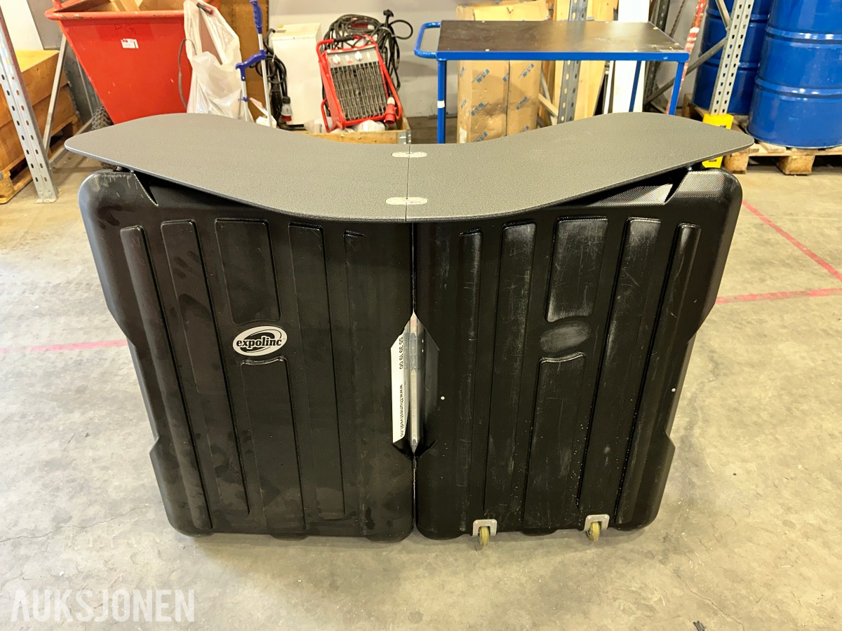 Expolinc Case & Counter messedisk med brosjyrestativ