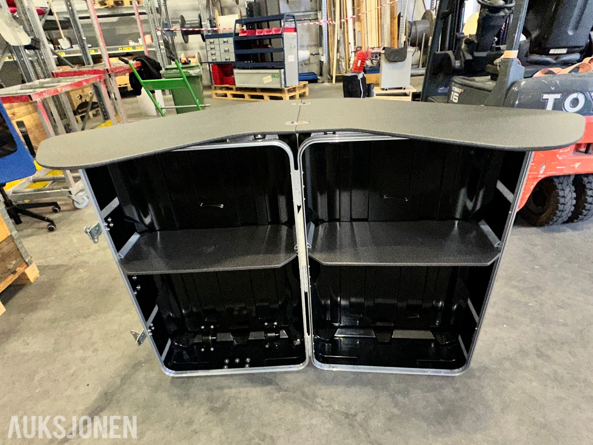 Expolinc Case & Counter messedisk med brosjyrestativ