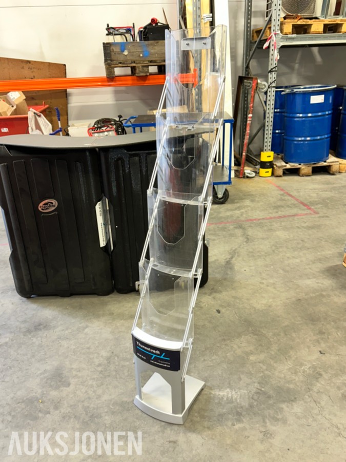 Expolinc Case & Counter messedisk med brosjyrestativ