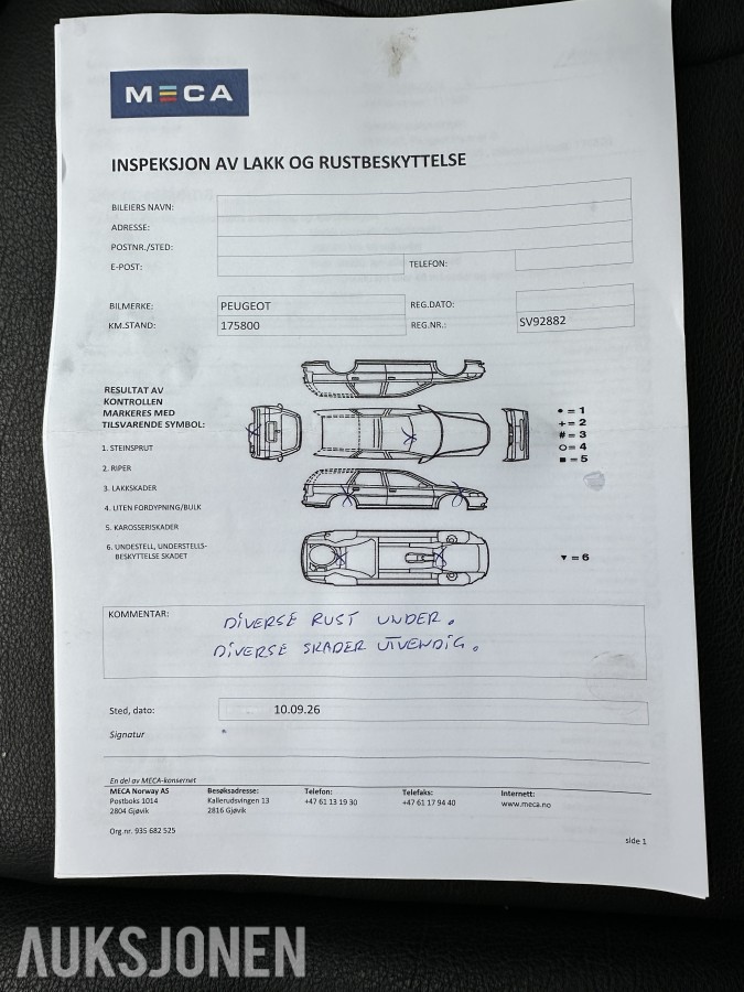 2018 Peugeot PARTNER 1.6-99 D | Hengerfeste | Innredning - Rep objekt, 175808km