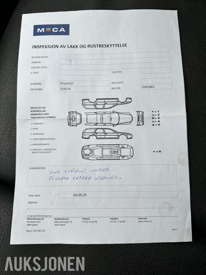 2018 Peugeot PARTNER 1.6-99 D | Hengerfeste | Innredning - Rep objekt, 175808km