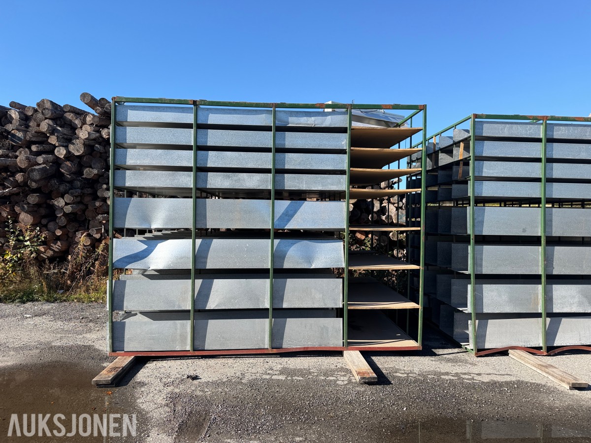 Reolsystem for lange lengder/materialer