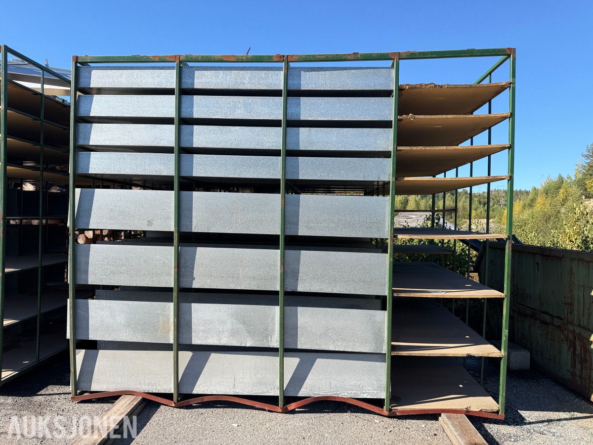 Reolsystem for lange lengder/materialer