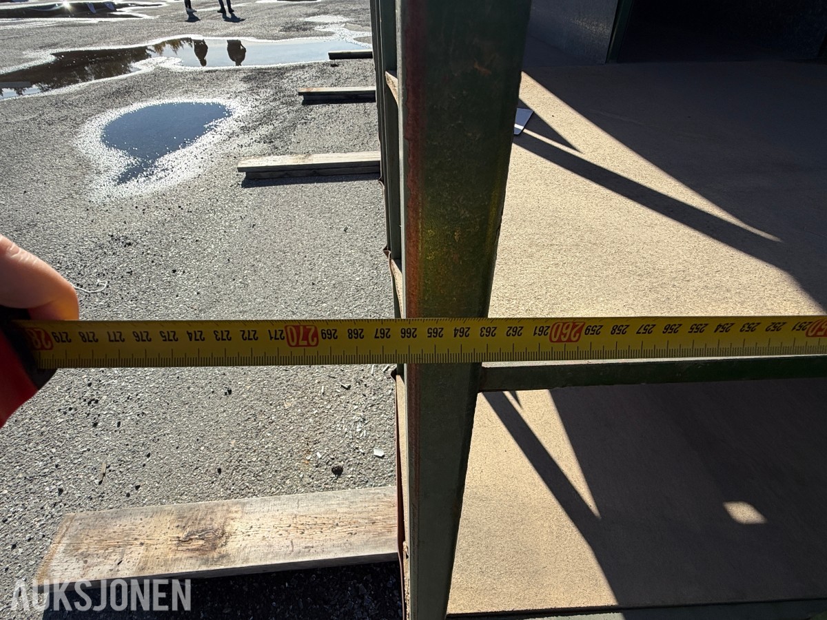 Reolsystem for lange lengder/materialer