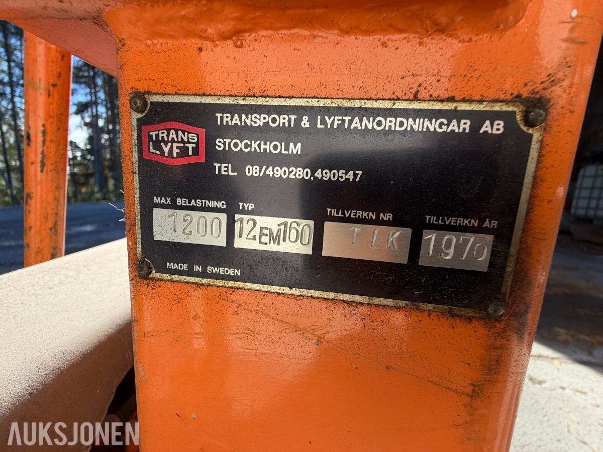 1976 Transport og Lyftanordningar AB - Elektrisk jekketralle
