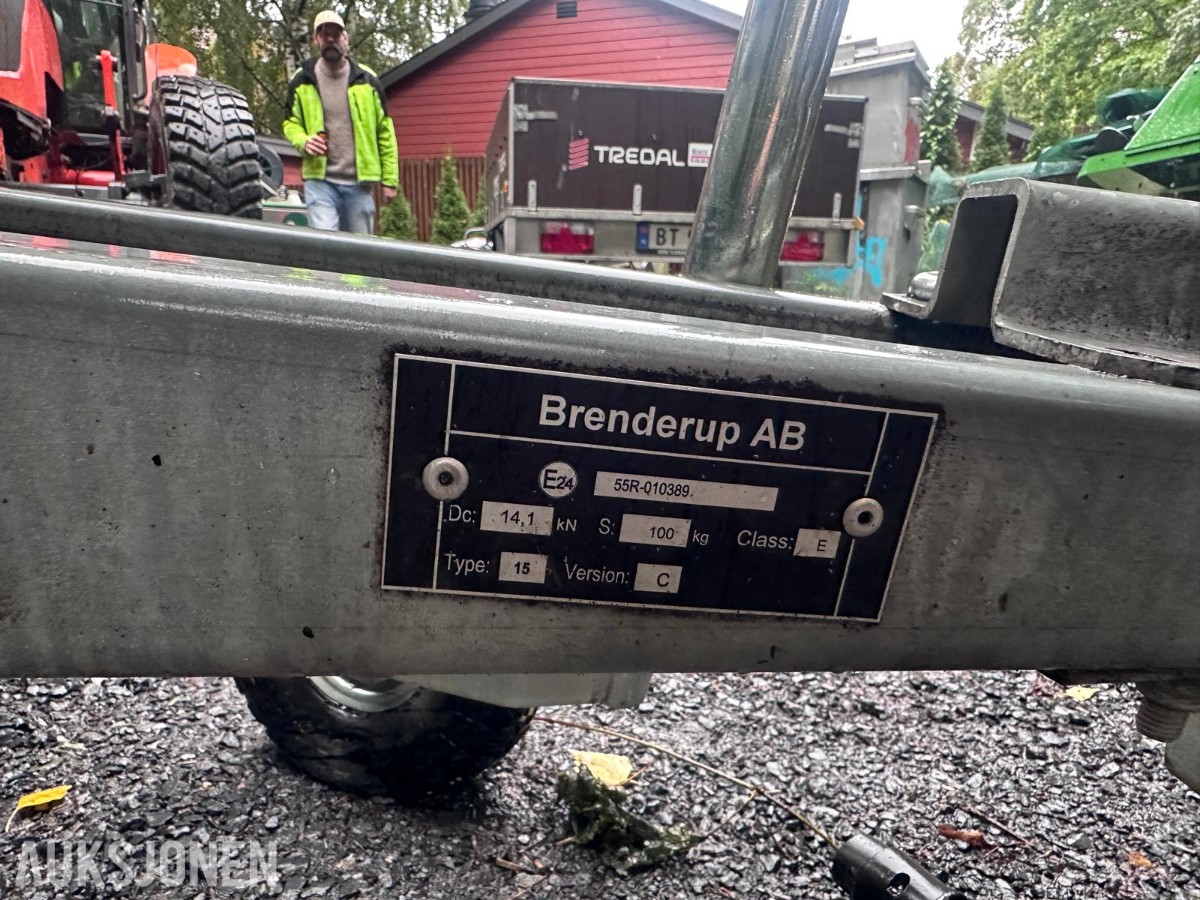 2017 Brenderup 3205SB tilhenger med nettinggrind – 1000 kg