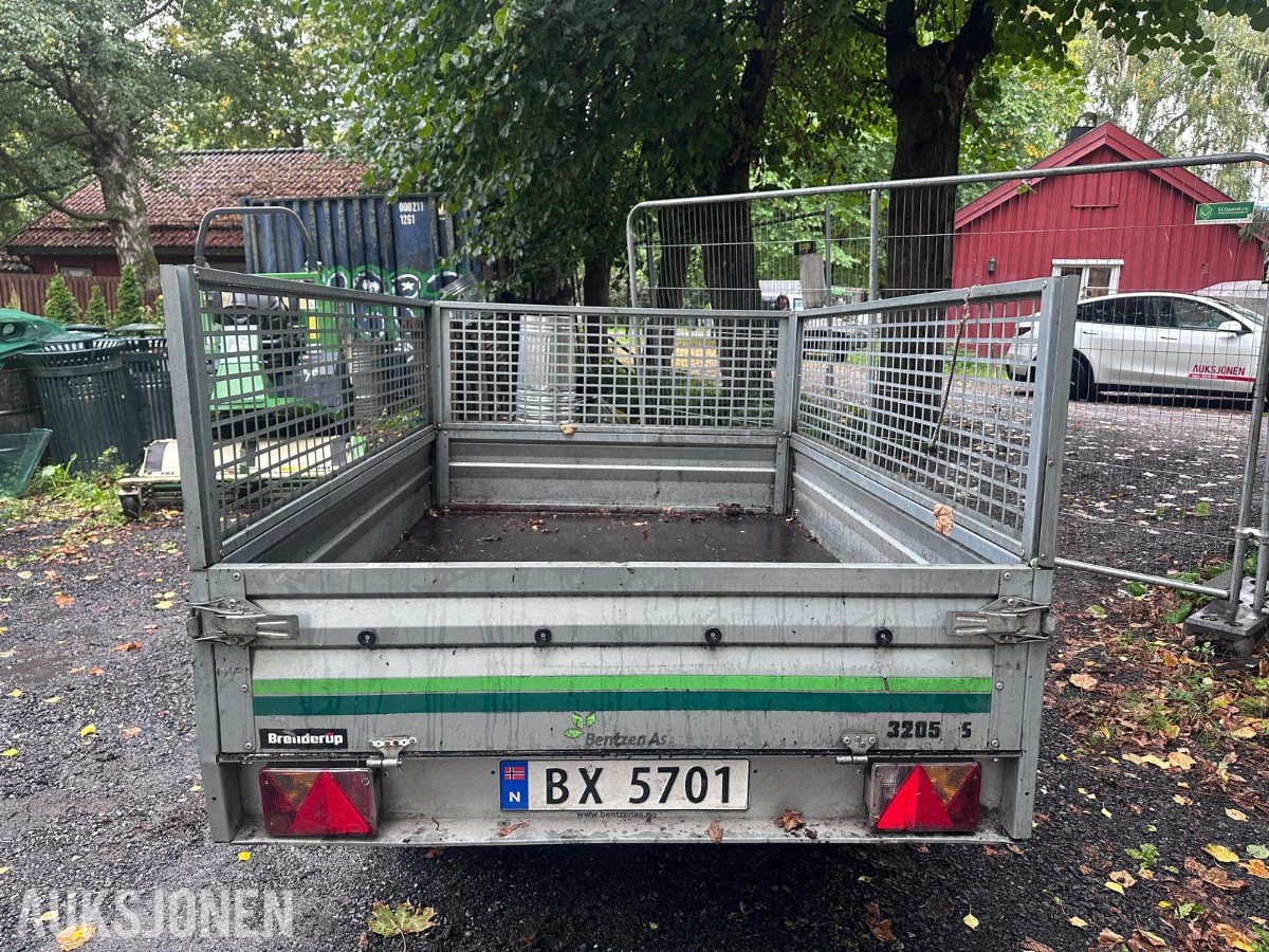 2017 Brenderup 3205SB tilhenger med nettinggrind – 1000 kg