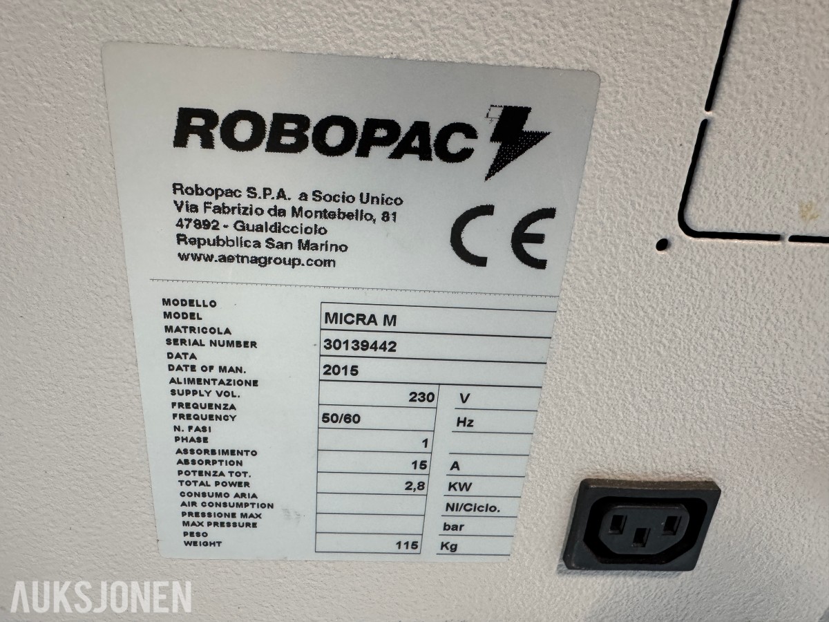 2015 ROBOPAC MICRA M KRYMPEFILMSMASKIN