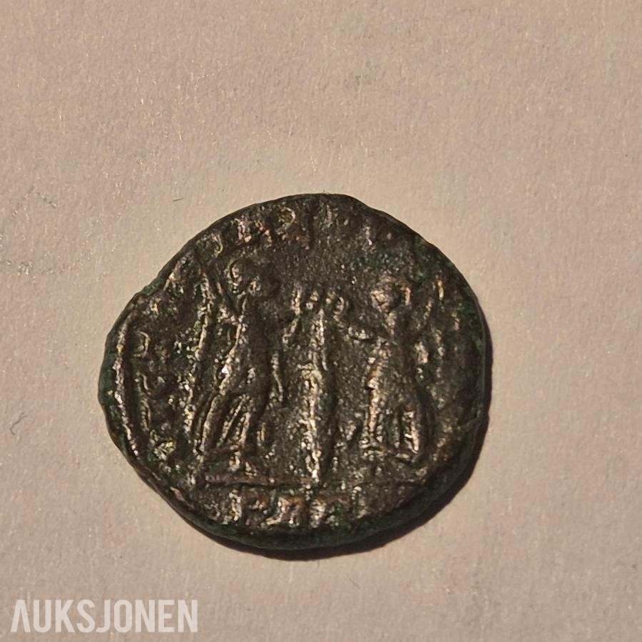 Romerske mynter, 4 stk, Ca 1700 år gammle