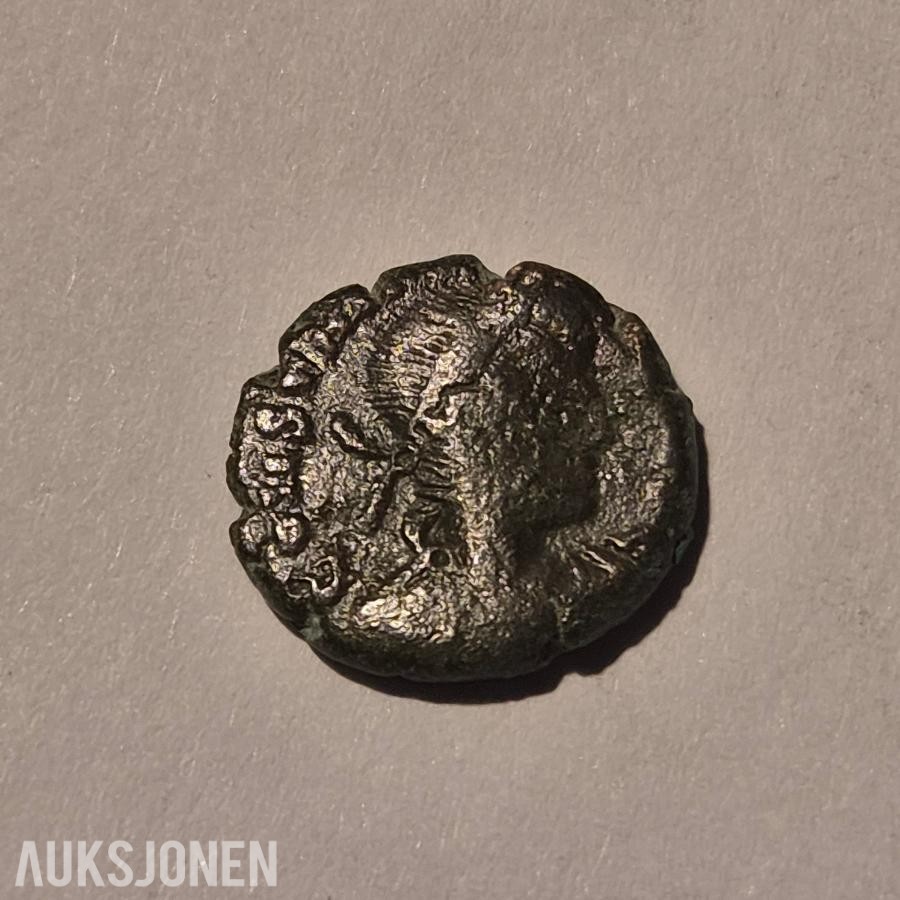 Romerske mynter, 4 stk, Ca 1700 år gammle