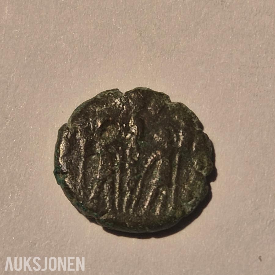 Romerske mynter, 4 stk, Ca 1700 år gammle