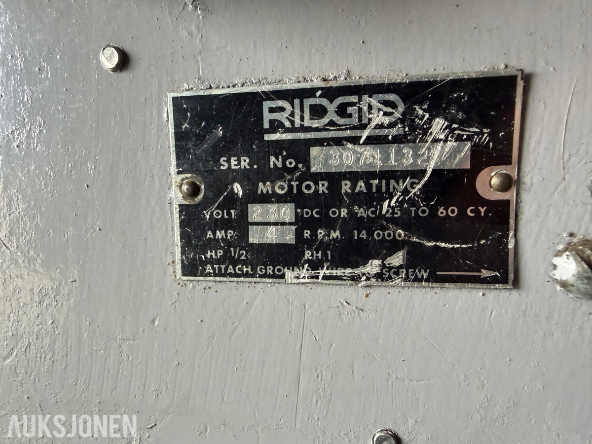 RIDGID 535 RØRGJENGEMASKIN MED 2 GJENGEHODER
