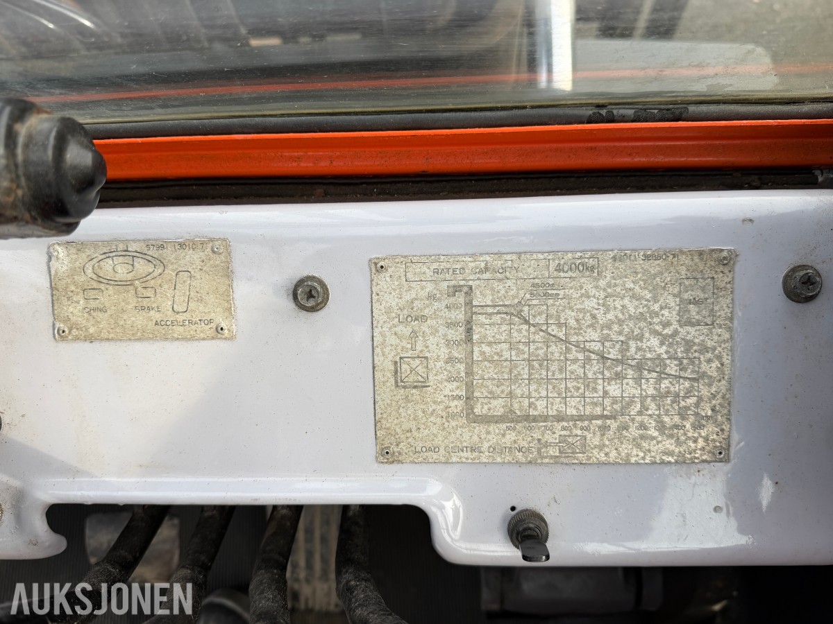 TOYOTA 4,5 TONNS GAFFELTRUCK – 450 CM LØFTEHØYDE