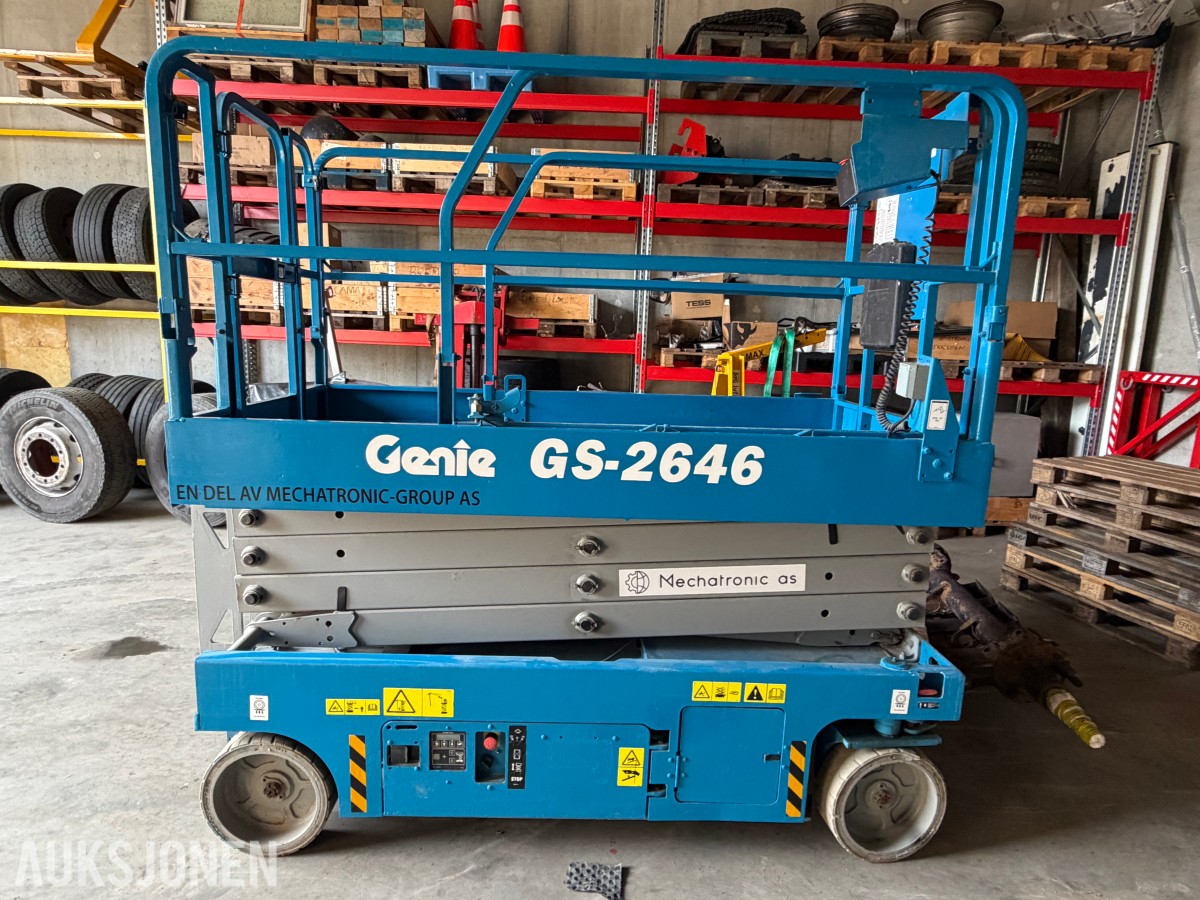 Genie GS-2646 ELEKTRISK SAKSELIFT – CA. 10 M ARBEIDSHØYDE