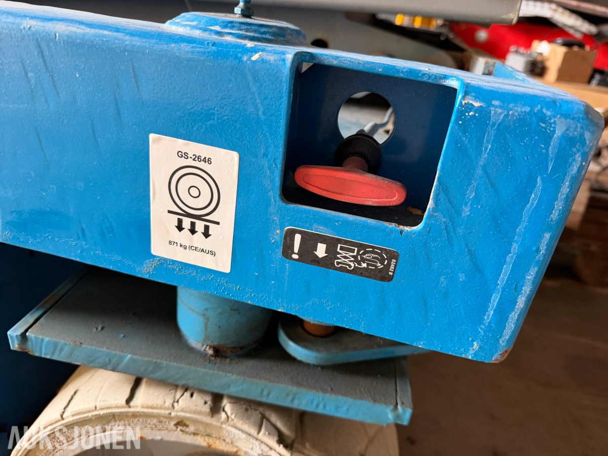 Genie GS-2646 ELEKTRISK SAKSELIFT – CA. 10 M ARBEIDSHØYDE