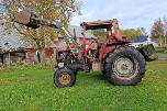 Massey Ferguson traktor m/ Bergsjö frontlaster og skuffe