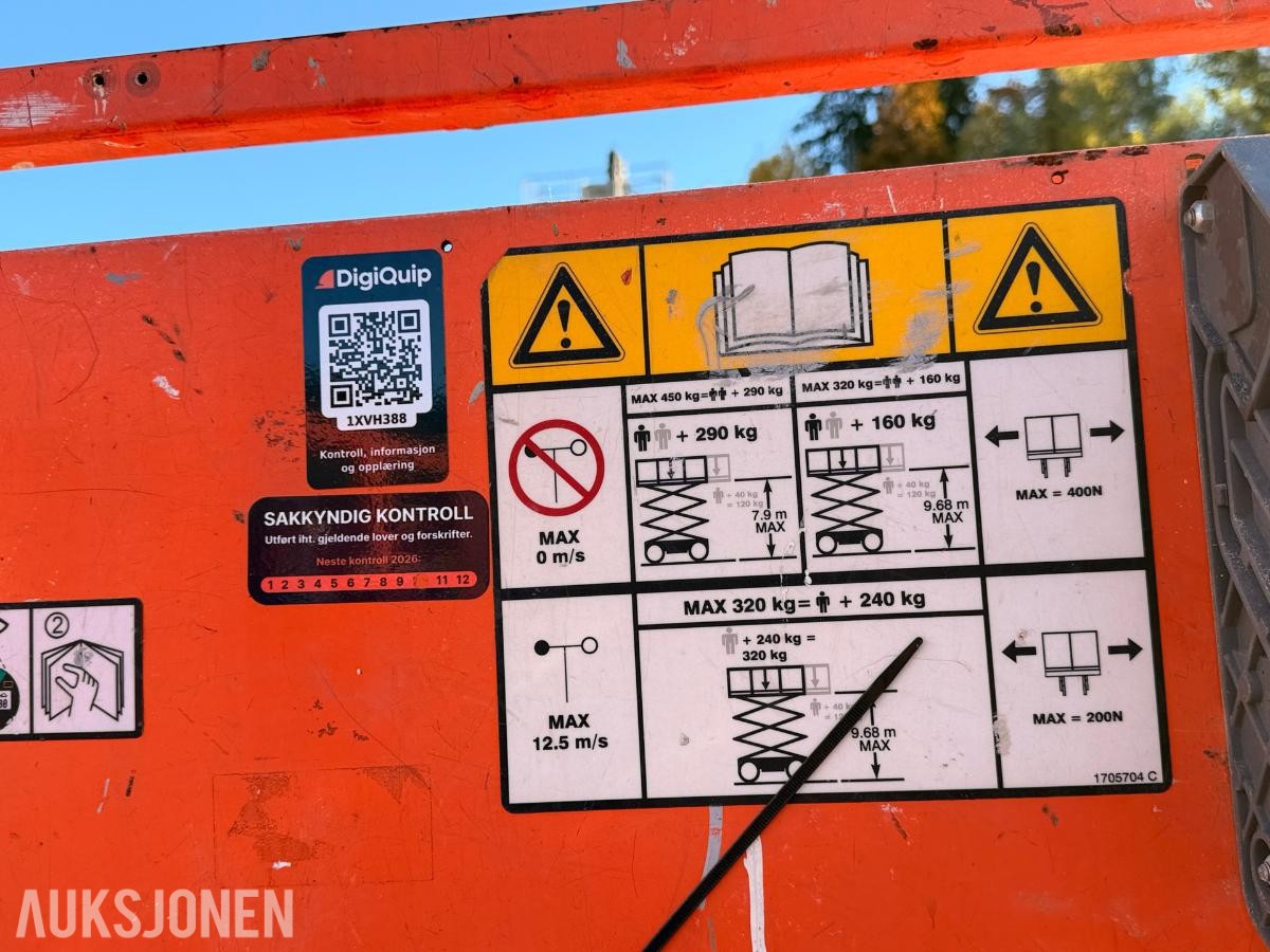 2007 JLG 3246ES sakselift - 12 meter arbeidshøyde