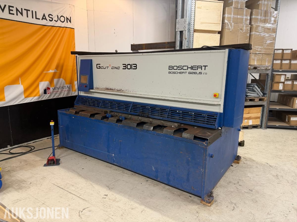 2013 Boschert Gizelis G-Cut 3013 CNC-styrt hydraulisk platesaks