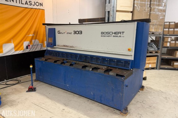 2013 Boschert Gizelis G-Cut 3013 CNC-styrt hydraulisk platesaks
