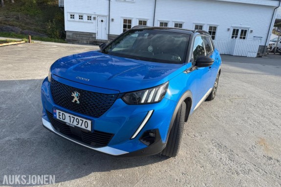 2021 Peugeot E-2008 GT 136hk 48711km S+V DEKK SERVICEHISTORIKK EU OK 09.2027
