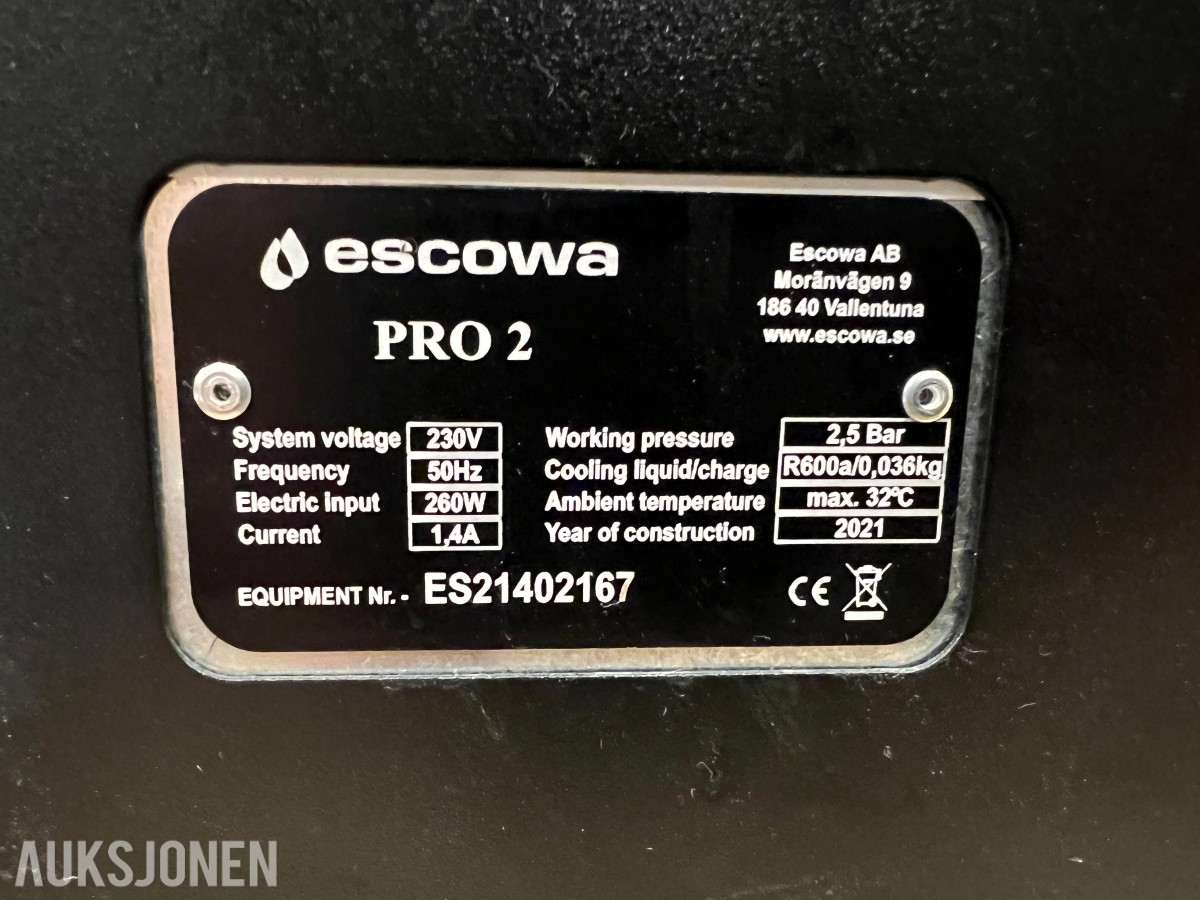 2021 Escowa PRO 2 vannkjøler med Albatross tappetårn
