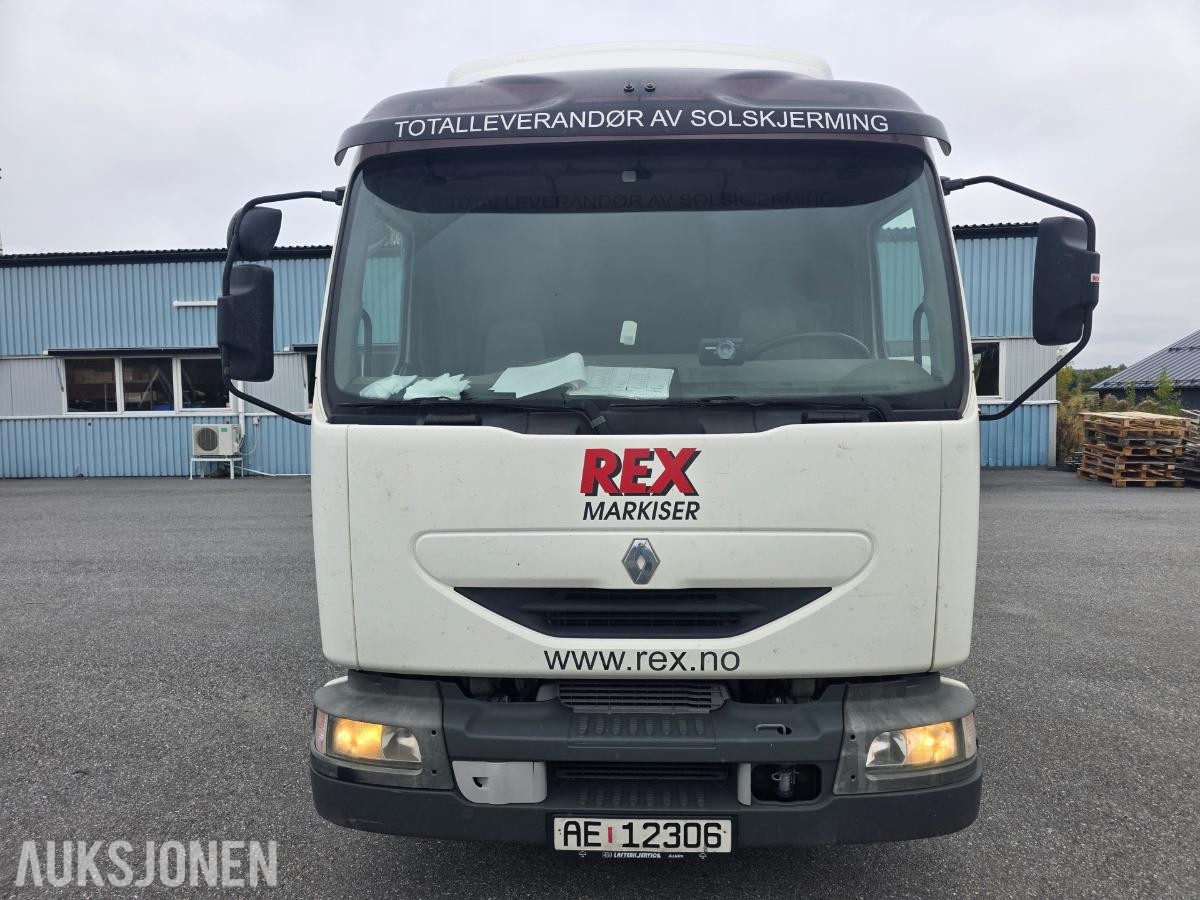 2005 Renault Midlum lastebil / planbil med kapell, 7,5T