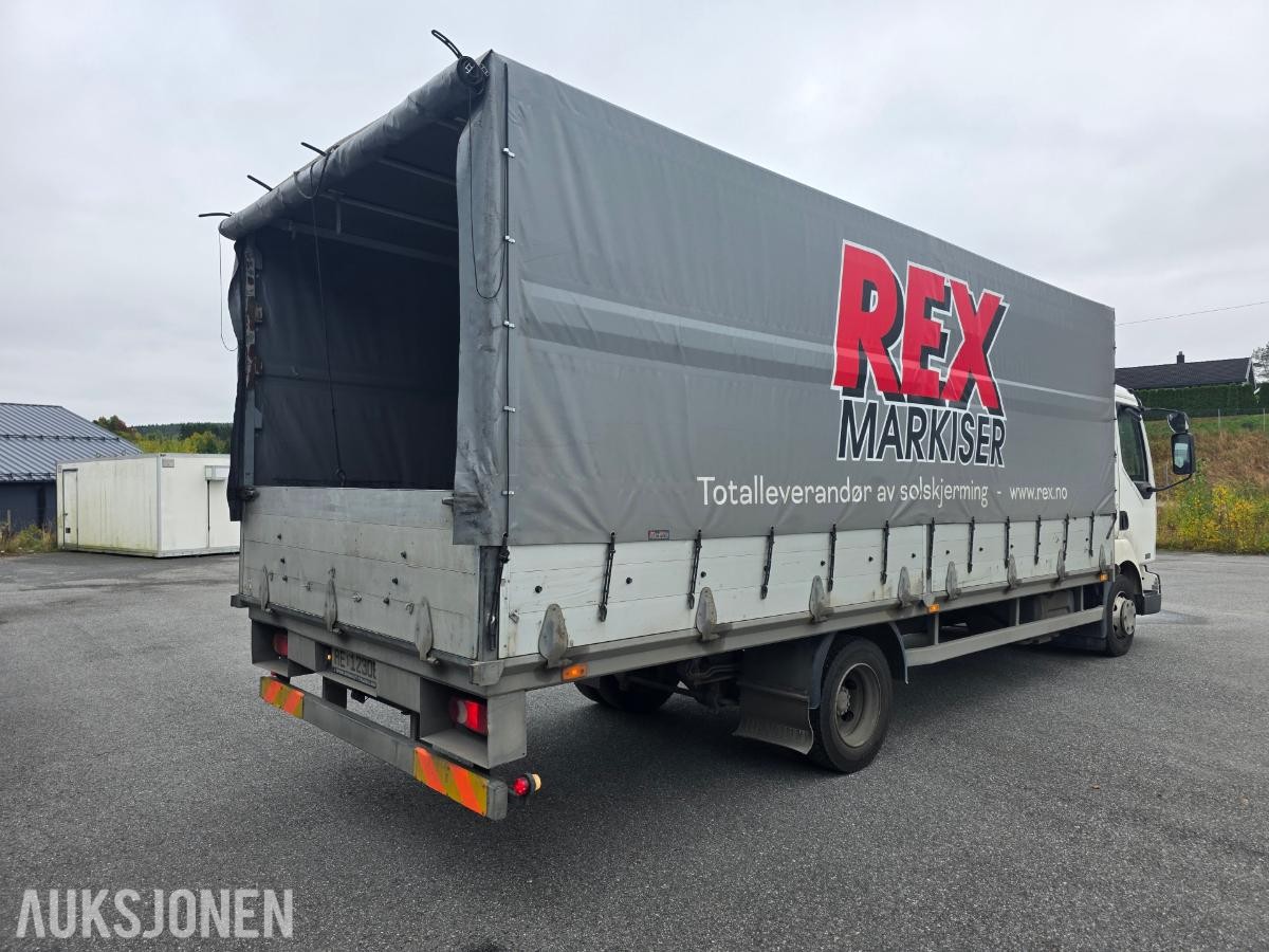 2005 Renault Midlum lastebil / planbil med kapell, 7,5T
