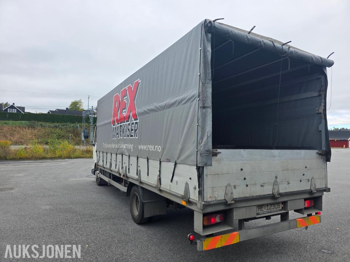 2005 Renault Midlum lastebil / planbil med kapell, 7,5T