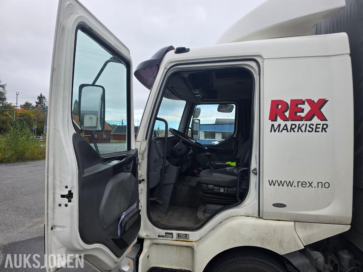 2005 Renault Midlum lastebil / planbil med kapell, 7,5T