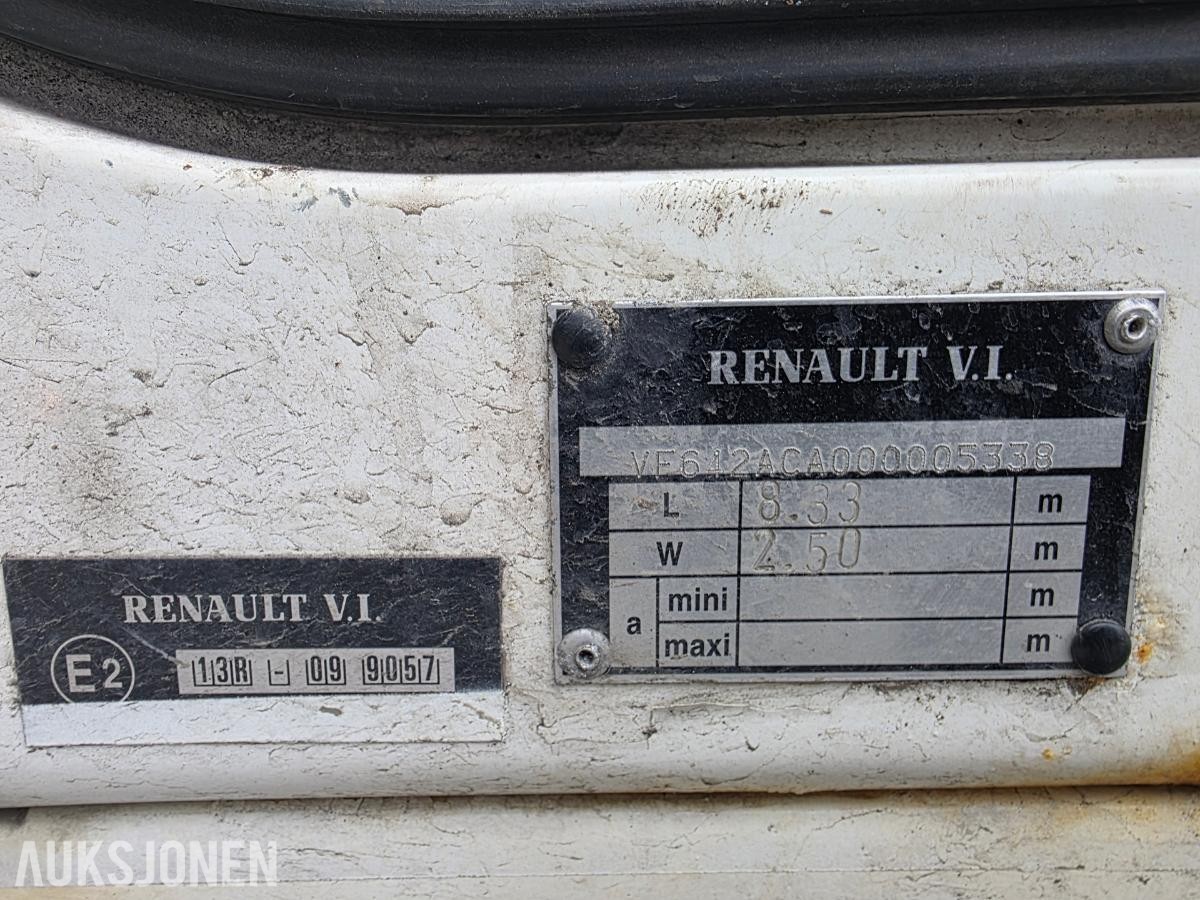2005 Renault Midlum lastebil / planbil med kapell, 7,5T