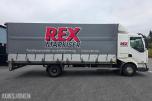 2005 Renault Midlum lastebil / planbil med kapell, 7,5T 