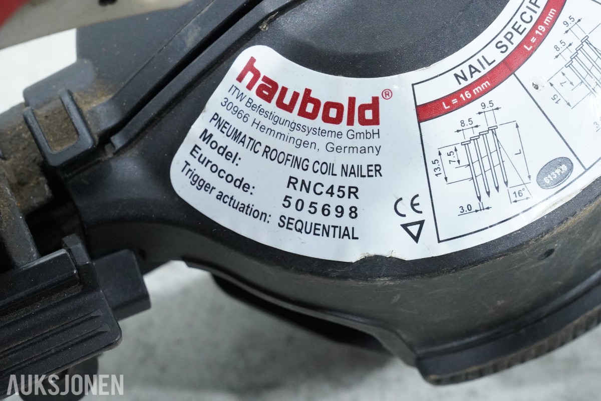 MFT 2520SP/OF kompressor med ESSVE, Haubold og Paslode trykkluftverktøy