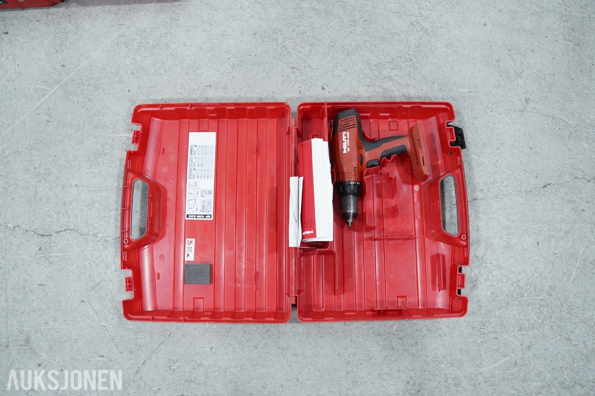 Hilti 22 V batteriverktøy og tilbehør - 7 enheter